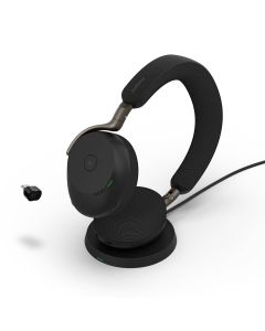 Jabra Evolve3 75 MS Stereo USB-A Black med Headset Holder